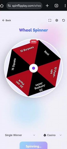 One Spin = One Workout Challenge 🔥💪 | Fitness Wheel Spinner Game!