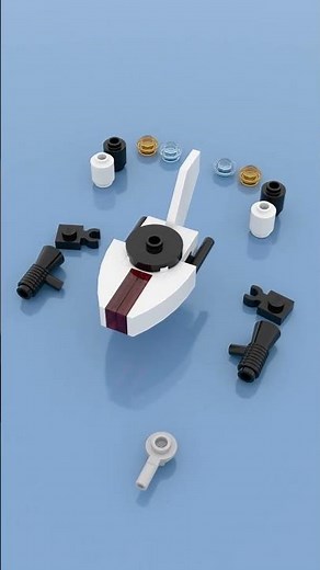 White Shark Military Spaceship | LEGO Built Brick by Brick