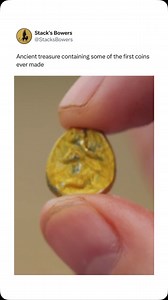 On the ancient grounds of King Darius’ persepolis, a fascinating treasure is uncovered, including some of the first coins ever made 😲 (Via sciencechannel/TT) | Stack's Bowers