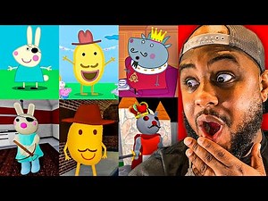 PIGGY CHARACTERS VS PEPPA PIG CHARACTERS
