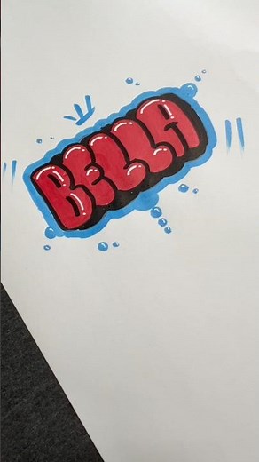 How to draw simple graffiti #handwriting #graffiti #howtodraw