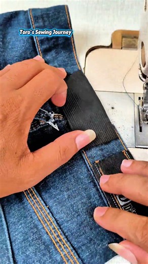 How to Make Jeans Bigger with Elastic: A Simple Fix #sewing #sewingtips #sewingtutorial