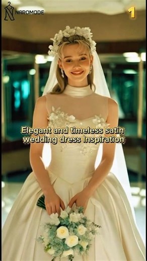 Elegant and timeless satin wedding dress Inspiration