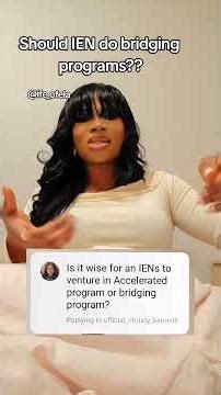 SHOULD IENs take BRIDGING PROGRAMS | #Howtobecomeanurseincanada #nursingincanada
