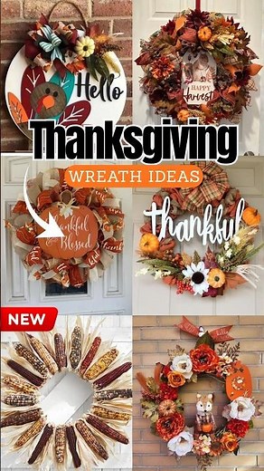 BEST Thanksgiving Wreath Ideas 2025 🍂 Stunning Front Door Decor & DIY Designs You’ll Love!