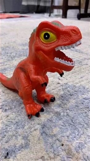 My little red dino wants to go forest. #dinosaur #funny