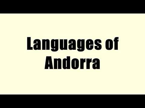 Languages of Andorra