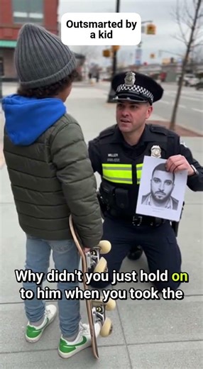 Police Officer Outsmarted by a Kid! His priceless reaction 😂