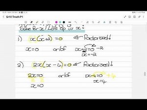 Grade 10 Technical Math: Solve for x