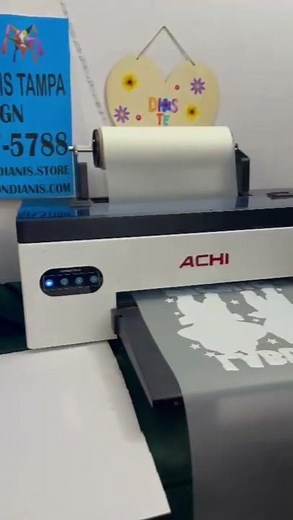DTF printing & prints of customized design for T-shirts By ACHI A3 DTF Roll Printer#dtfprinter #dtf
