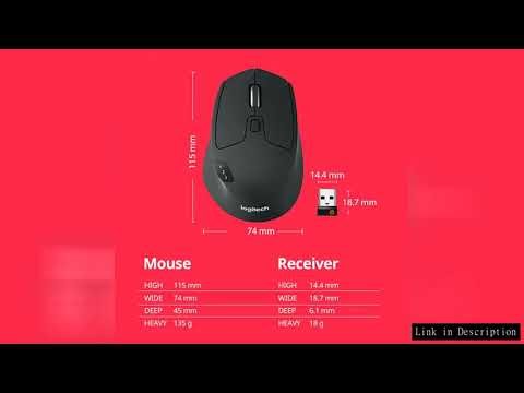 Logitech M720 Wireless Bluetooth Mouse Union Dual Mode Multi-device Office Efficient Comfortable Fee