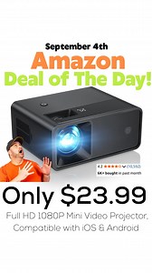 Today’s Amazon Deal of The Day is for this mini video projector. #AmazonDealOfTheDay | Get Matt's Deals