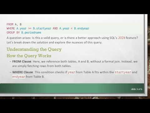 How to Use Data from Two Tables Without Joining Them in SQL?