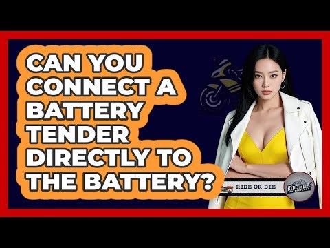 Can You Connect A Battery Tender Directly To The Battery?