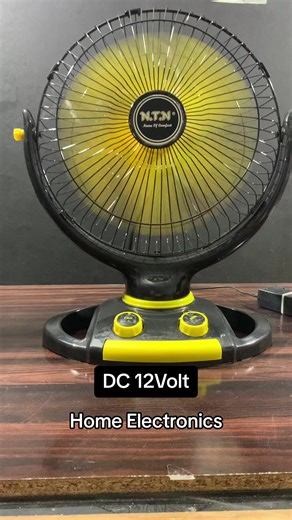 12 Volt Table Fan - Solar & DC Battery Fan | Long Air Through & Energy Saving