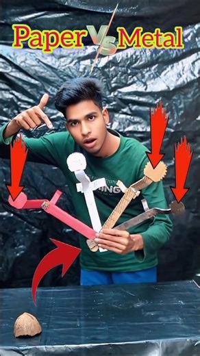 Paper vs Coconut Scraper Challenge 😱 🥥 # shorts