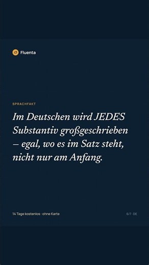 Warum werden alle deutschen Substantive großgeschrieben? | Fluenta - Sprachen lernen mit KI