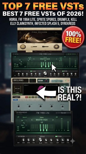 Don't Sleep on These 7 Free VSTs #freevst #musicproduction #beatmaker