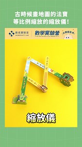 1.5K views · 617 reactions | 古時候畫地圖的法寶，等比例縮放的縮放儀！ #PANTOGRAPH #數學 | 數感實驗室 Numeracy Lab | Facebook