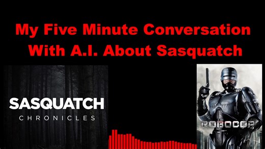 11K views · 249 reactions | My Five Minute Conversation With A.I. About Sasquatch - Does A.I. have all the answers? We will find out together. Apparently A.I. can show emotions and is able to laugh. | Sasquatch Chronicles | Facebook