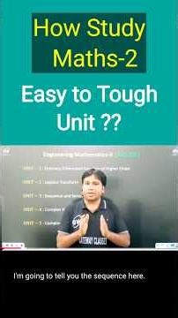 How to Study Maths-II (Easy Units) 📘 | Gulshan Sir | Gateway Classes