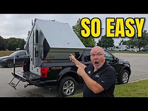Super Fast Super Easy set up Aliner Switchback Truck Camper