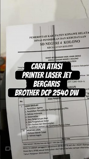 Cara Atasi Hasil Fotokopi Bergaris di Printer Brother DCP-2540DW
