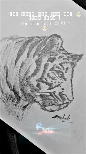 @Tiger sketch image# realistic tiger drawing#humnva mere song#