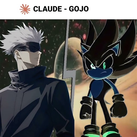 Ai decides who wins Gojo Vs Hyper Sonic 🔥📈|Sonic | jujutsu kaisen| #hypersonic_missile#sonic #gojo