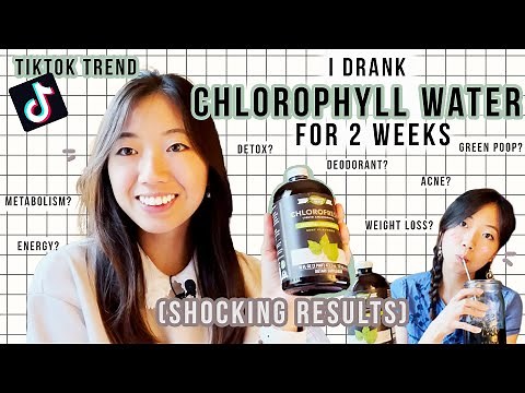 Chlorophyll Water for 2 Weeks Results | How to Lose Weight, Clear Acne, Rid Body Odor Naturally?