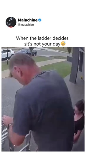 Watch the ladder mishap and her reaction! | Malachiae