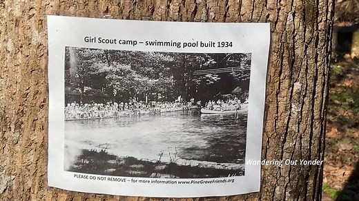 Abandoned Girl Scout Pool From the 1930's! This is right off of the Appalachian Trail in Pine Grove Furnace State Park PA This area was one the home of an Amusement Park that was an attraction built in 1878 by the South Mountain Mining & Iron Company to draw crowds to the area. The amusement park closed right around 1900. The area then became "Camp Sells" which was for the children of the Carlisle Indian Industrial School. In the 1920's the Boy Scouts used the area before moving a bit further do