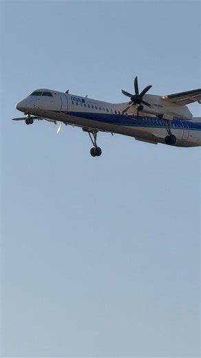 ANA #bombardier DHC8-400 for #landing at #fukuokaairport