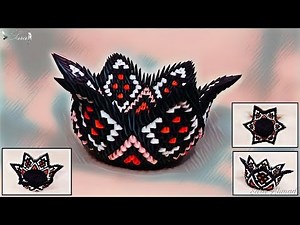 How to make 3d origami bowl 10