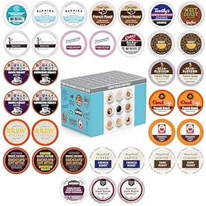 Perfect Samplers Dark Roast Coffee Variety Pack Single Serve Pods, 36 Count
