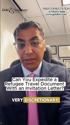 Can You Expedite a Refugee Travel Document With an Invitation Letter | NYC Immigration Lawyer