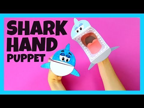Printable Shark Puppet - paper crafts for kids