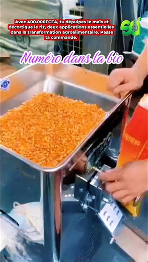 Tu as déjà vu une décortiqueuse de riz qui dépulpe le maïs ??? 🤔 👉 Oui, cette machine existe et elle est beaucoup plus polyvalente que ce que tu imagines. Avec cette décortiqueuse de riz : 🌾 tu décortiques le riz pour obtenir un produit propre et prêt à la vente 🌽 et en plus… elle peut aussi dépulper le maïs efficacement ⚡ Dotée d’une capacité de **plus de 180 kg par heure**, cette machine te permet de traiter rapidement de grandes quantités de production. 👉 tu gagnes du temps dans tes opér