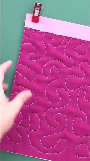 Free Motion Quilting series: How to assemble using Quilt-As-You-Go! #shorts