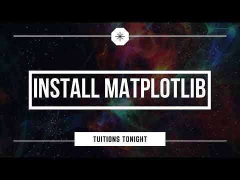 How to install MATPLOTLIB Library in Python IDLE