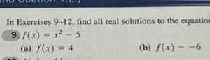 In Exercises 9−12, find all real solutions to the equatio9. f(... | Filo