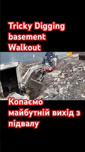 Tricky Excavation in a tight space, 12 feet deep hole for future basement walk out.