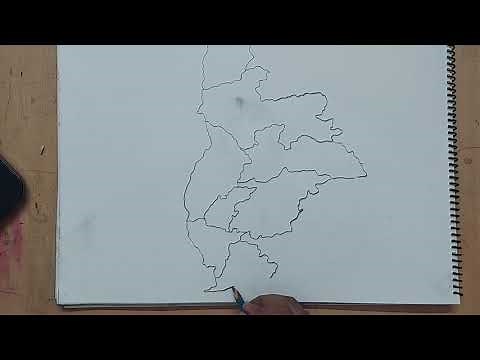 how to draw ghana map I ghana map drawing