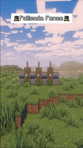 Aesthetic Palisade Fence Design for Minecraft!