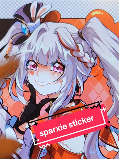 sparxie sticker already for japan weekend madrid, soon on keychain #sparxie #sparxiehonkai #honkai #honkaistarrail #art