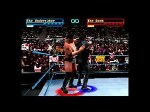 WWF Smackdown - PS1 Gameplay - The Undertaker vs The Rock