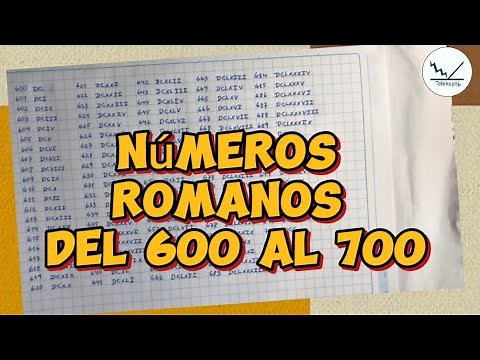 Números romanos del 600 al 700