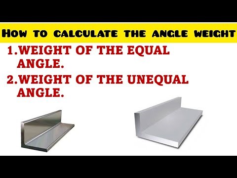 WEIGHT OF THE MILD STEEL ANGLE / EQUAL & UNEQUAL ANGLE WEIGHT CALCULATION / WEIGHT OF THE ANGLE /