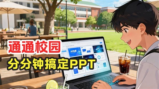 『场景篇』PPT搞不定？通通校园PPT生成功能，快速帮你搞定，小白也能秒出稿！#通通校园#PPT#校园#智能#上海联通