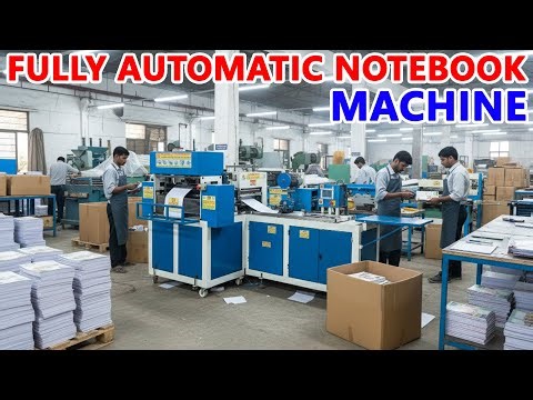 Fully Automatic Notebook Making Machine price in India, 3 in 1 Notebook Making Machine price